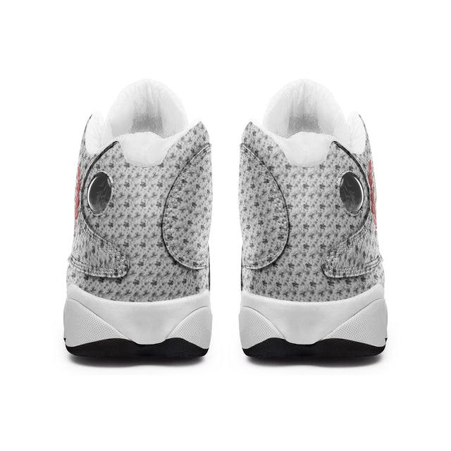 Athlegend London City Vintage Unisex High Top Leather Sneakers (Grey)