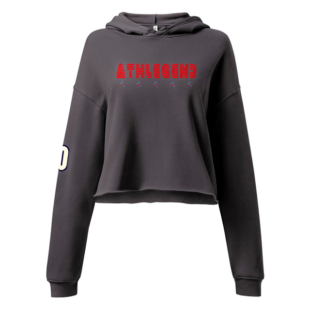 Athlegend 5 Star Retro Ladies Crop Hoodie