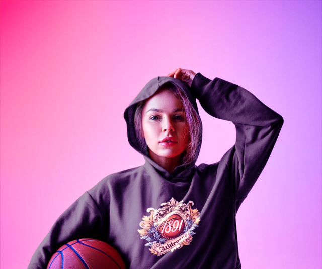 Athlegend 1891 Ladies B-Ball Legacy Crop Hoodie