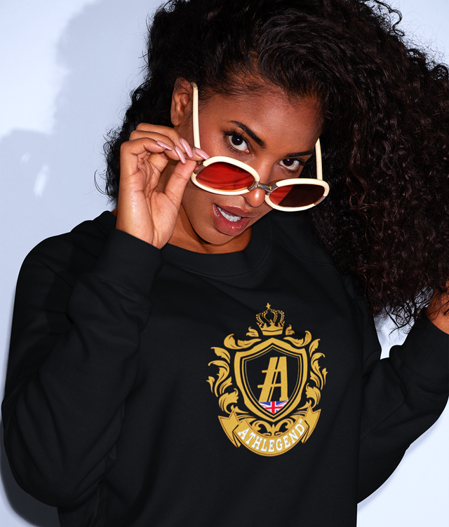 Athlegend Vintage Crest Unisex organic sweatshirt