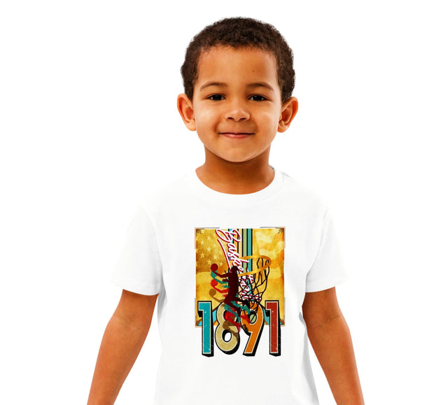 Athlegend Retro in the Basket Organic cotton kids t-shirt
