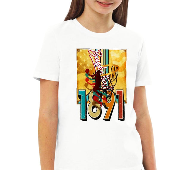 Athlegend Retro in the Basket Organic cotton kids t-shirt
