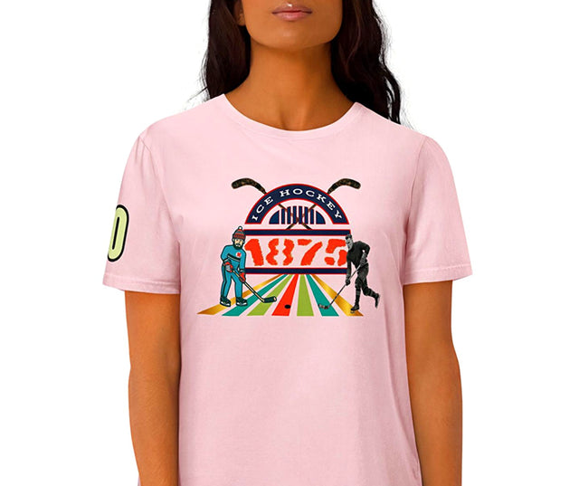 Athlegend Retro Puck Unisex Organic Cotton T-Shirt