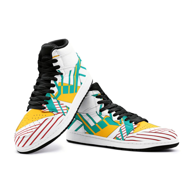 Athlegend Abstract Retro Unisex High Top Sneaker