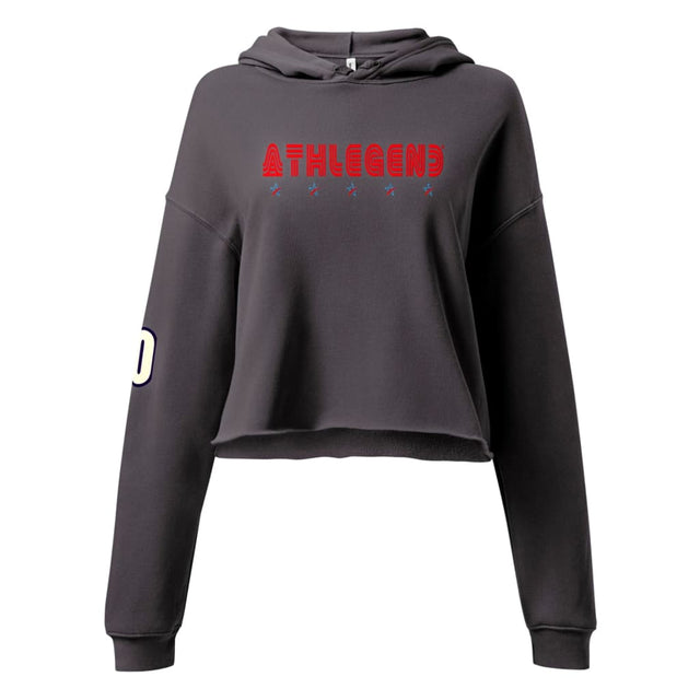 Athlegend 5 Star Retro Ladies Crop Hoodie - Hoodie,