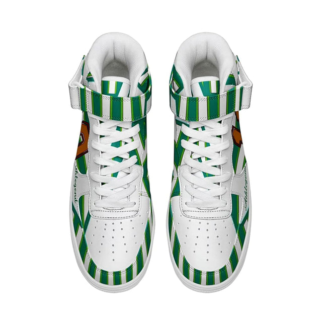 Athlegend Retro 10 high Top Basketball Sneakers (Green)