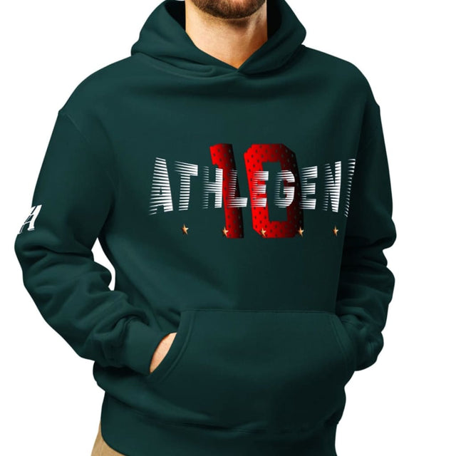 Athlegend Retro 10 Unisex oversized hoodie (10-Red)