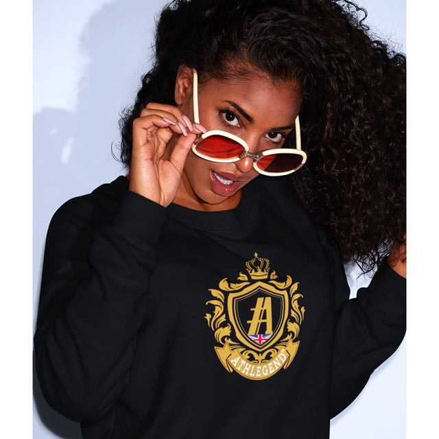 Athlegend Vintage Crest Unisex organic sweatshirt