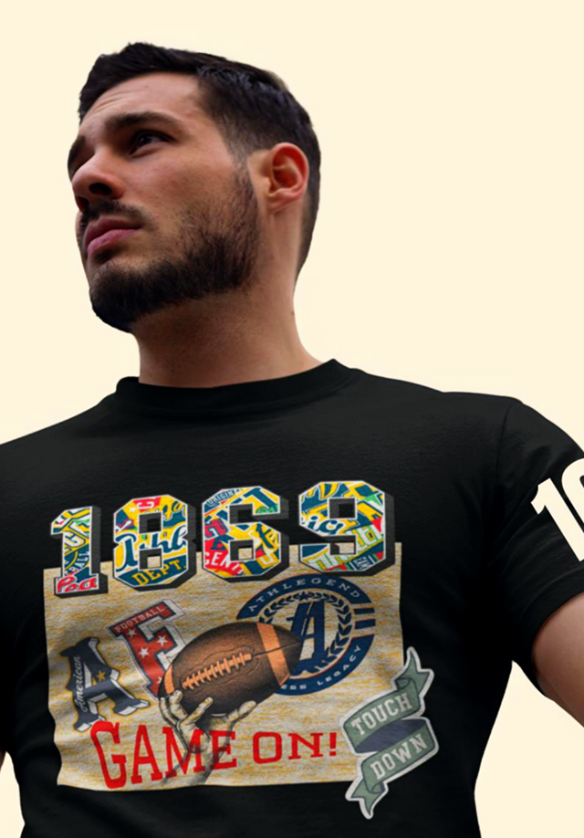 Athlegend 1869 Football Retro Men's T-shirt