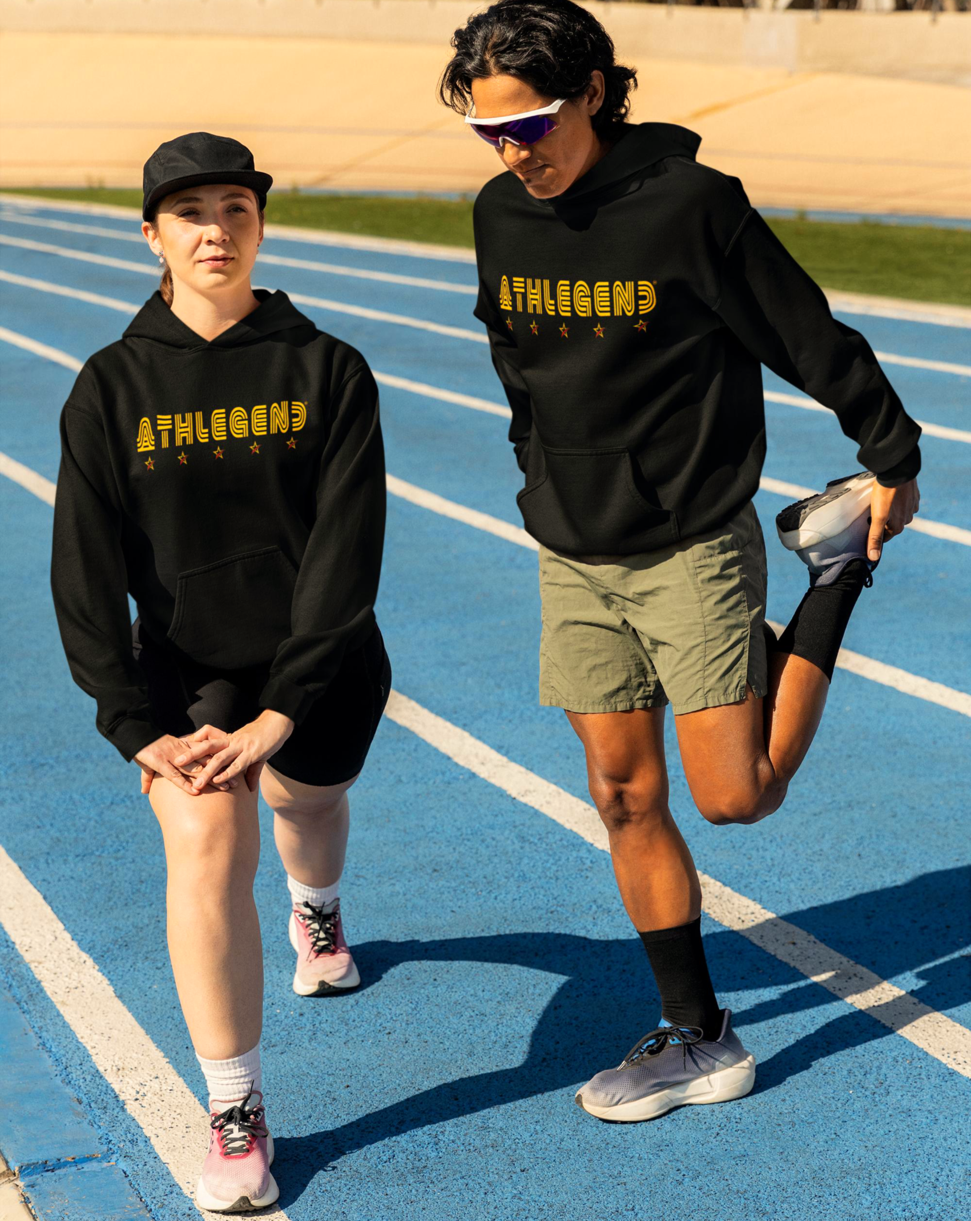 Athlegend 5 Star Retro Unisex oversized hoodie