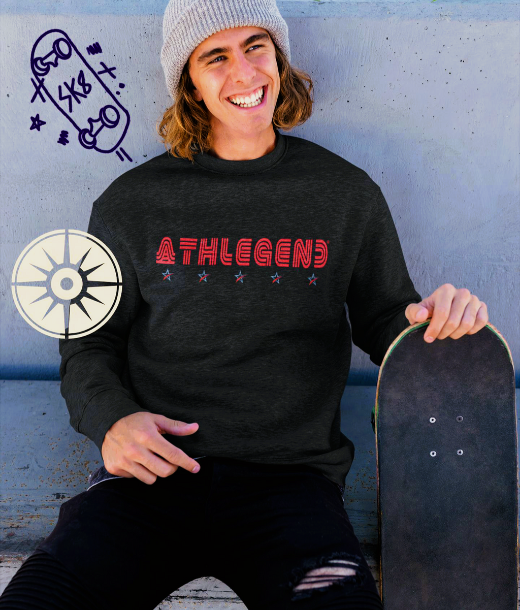 Athlegend 5 Star Retro Unisex Premium Sweatshirt