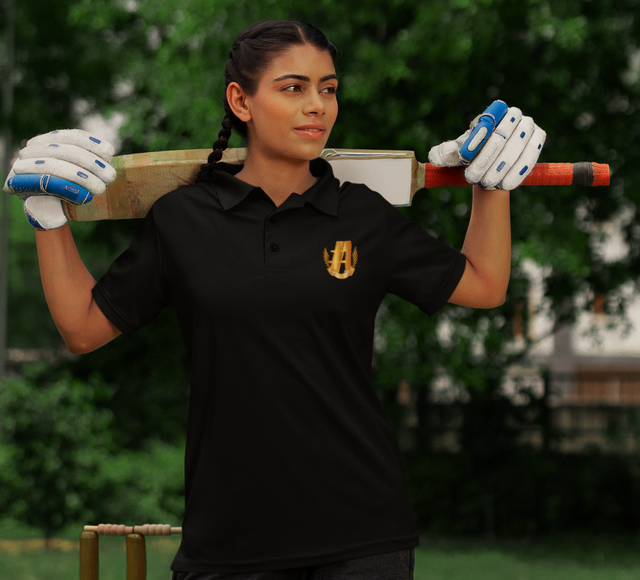 Athlegend Retro Wings Batswoman pique polo shirt