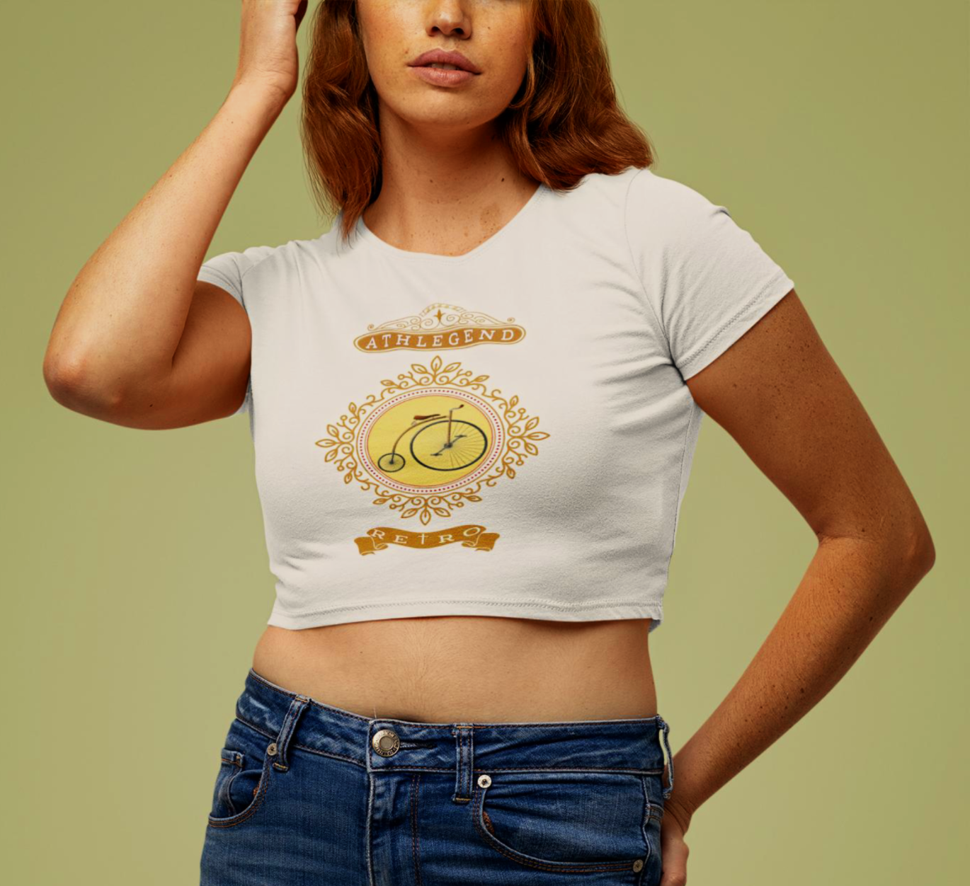 Athlegend Retro High Cycle Women’s crop tee