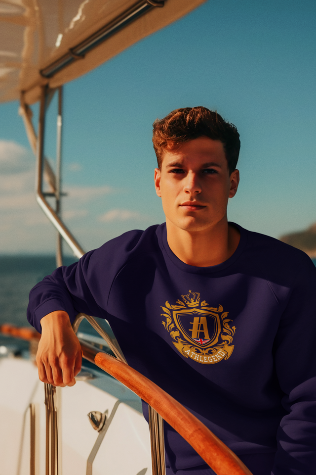 Athlegend Vintage Crest Unisex organic sweatshirt