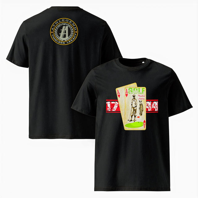 Athlegend Aces Card Retro Heritage Unisex organic cotton t-shirt
