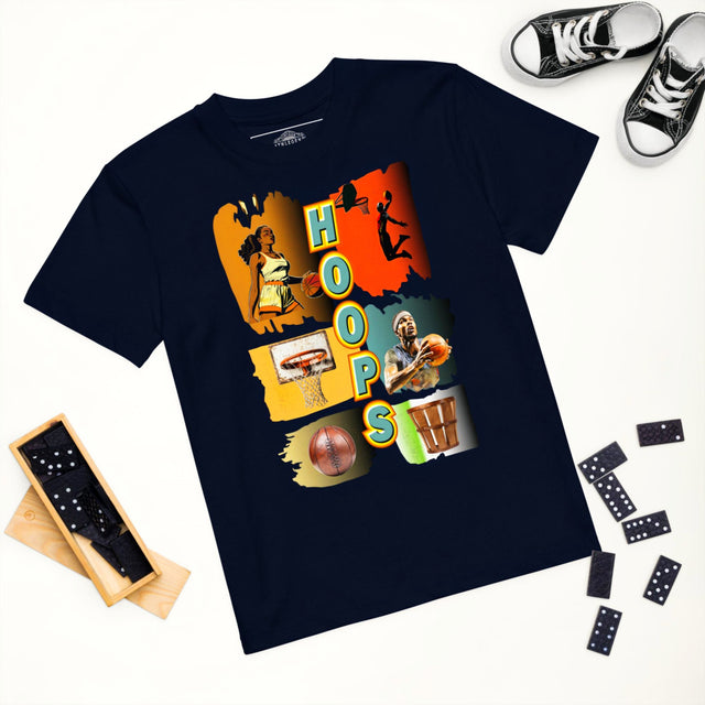 Athlegend Retro Legacy Hoops Organic cotton kids t-shirt