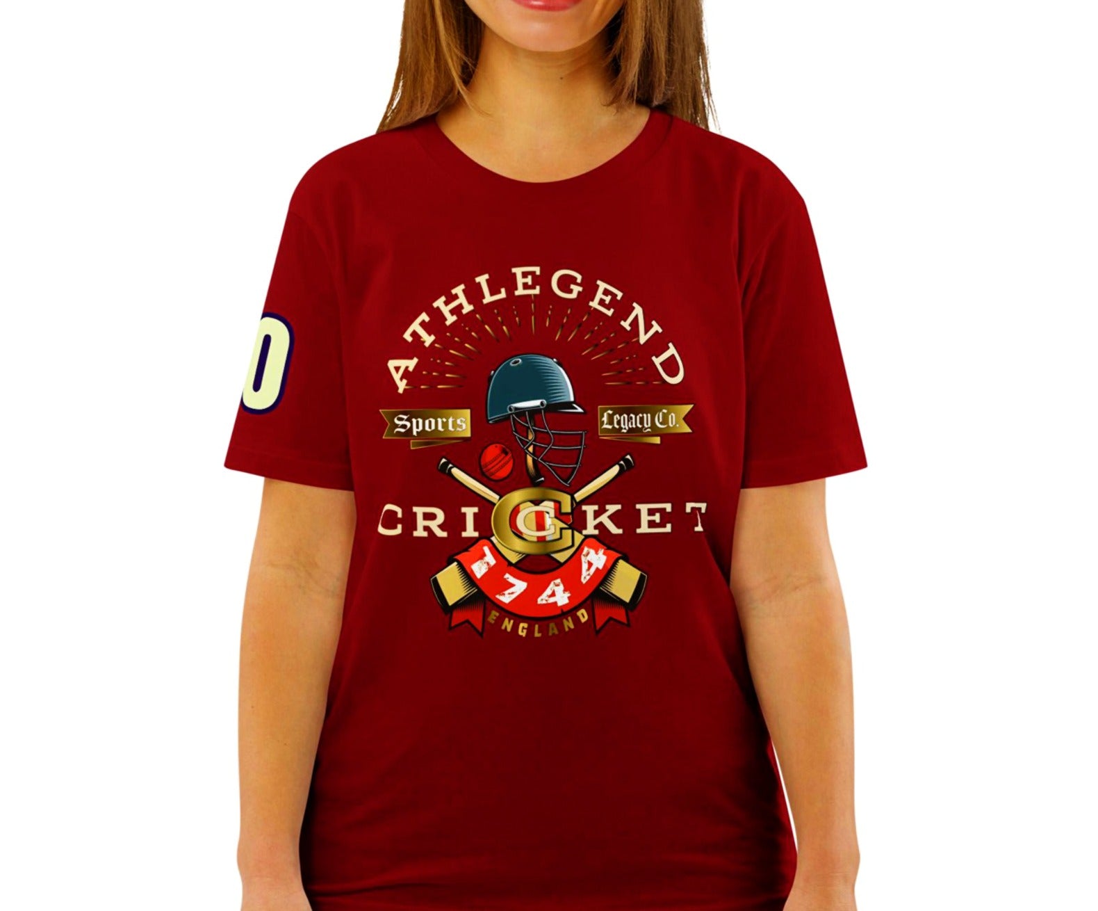 Athlegend Retro Cricket Club Unisex Organic Cotton T-Shirt