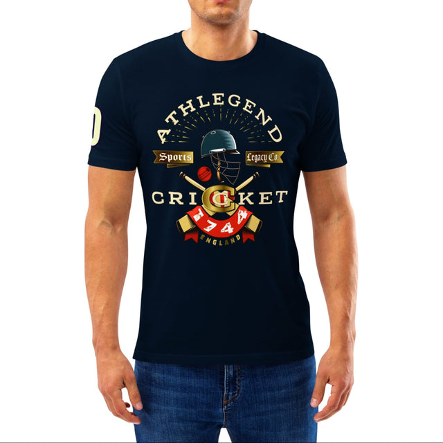 Athlegend Retro Cricket Club Unisex Organic Cotton T-Shirt