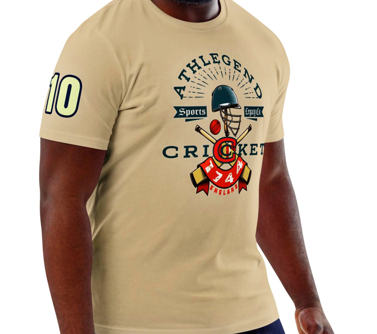 Athlegend Retro Cricket Club Unisex Organic Cotton T-Shirt