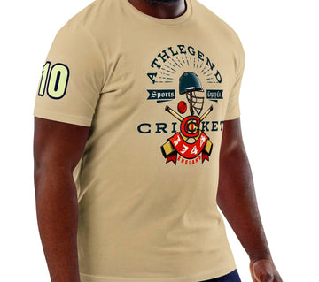 Athlegend Retro Cricket Club Unisex Organic Cotton T-Shirt