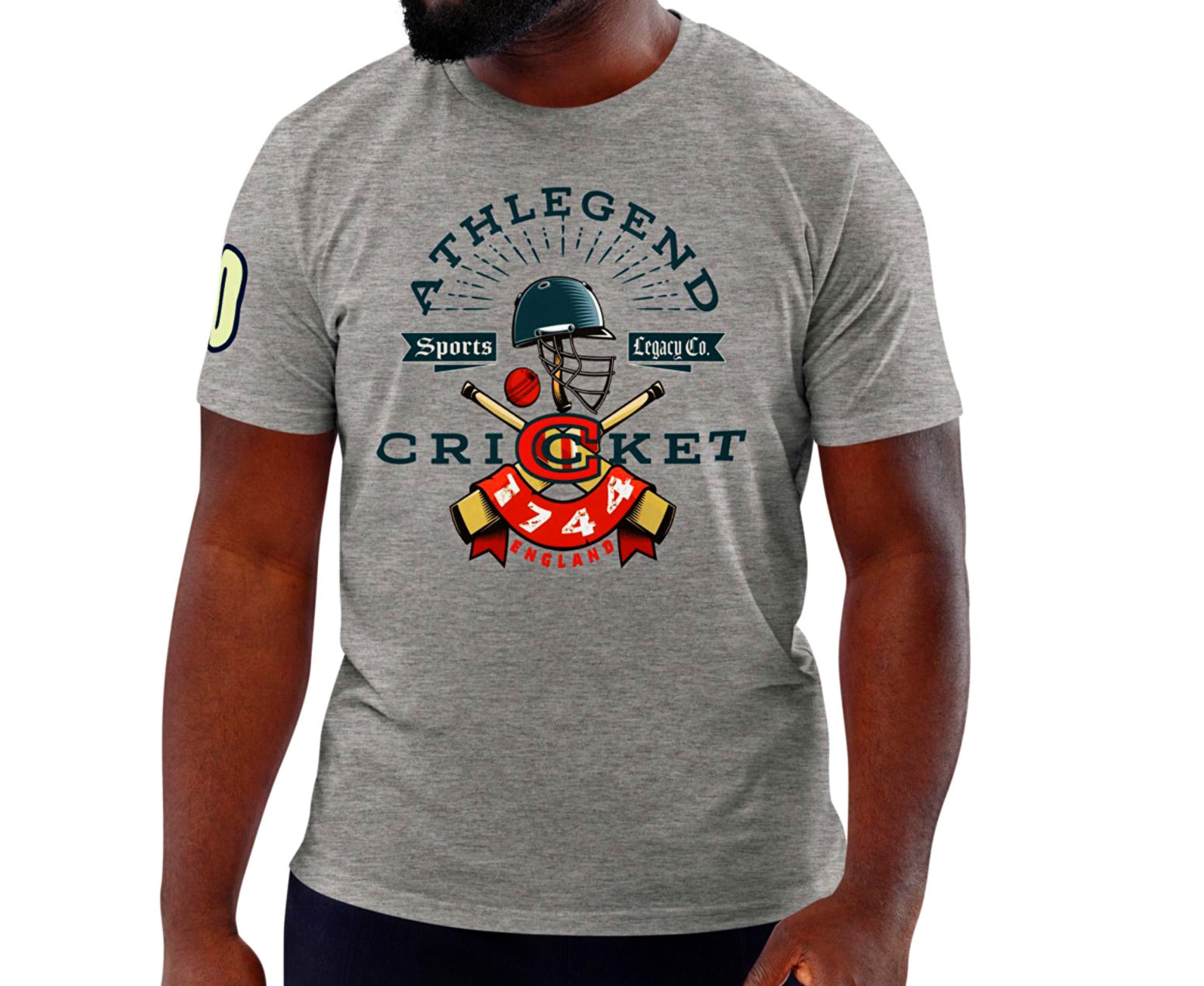 Athlegend Retro Cricket Club Unisex Organic Cotton T-Shirt