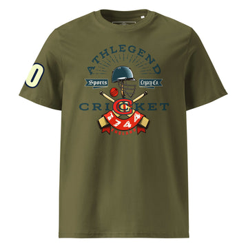 Athlegend Retro Cricket Club Unisex Organic Cotton T-Shirt