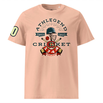 Athlegend Retro Cricket Club Unisex Organic Cotton T-Shirt