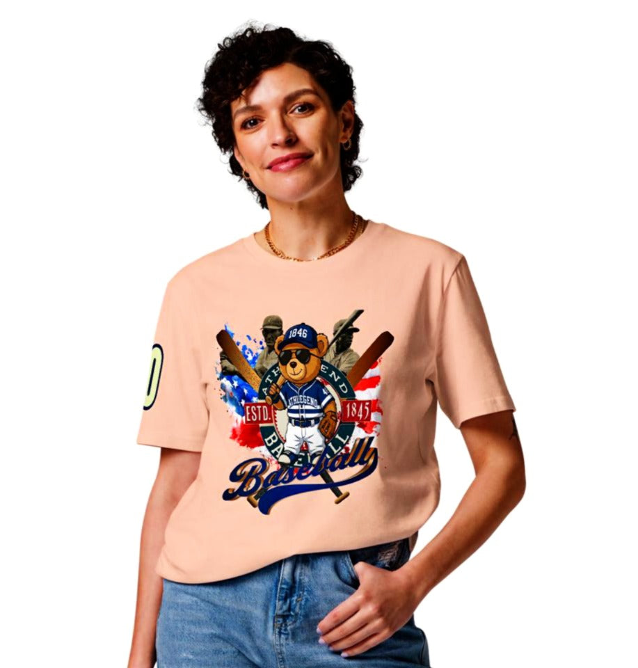 Athlegend Sunny Ted Retro Heritage Unisex Organic Cotton T-Shirt