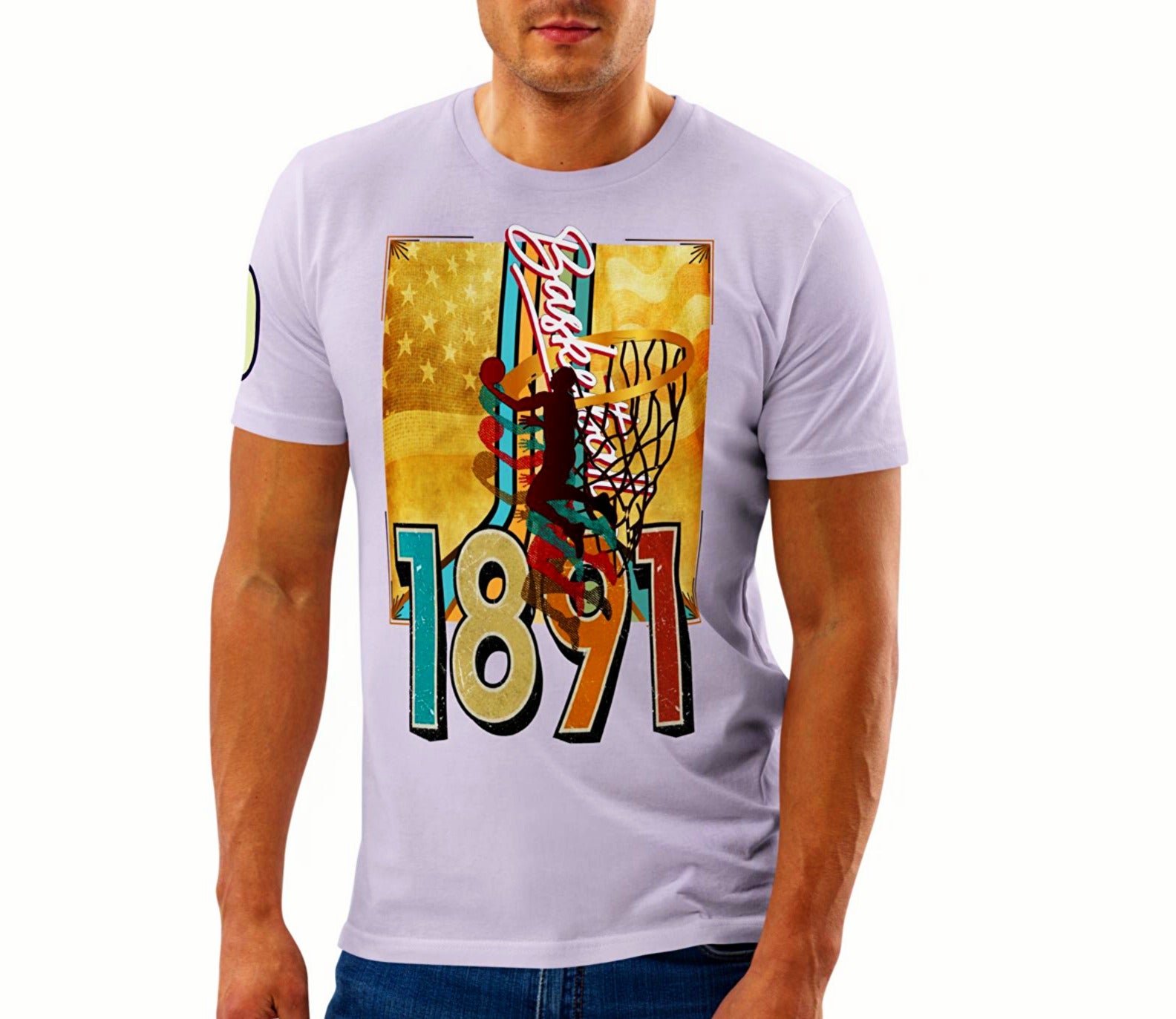 Athlegend Retro in the Basket Unisex Organic Cotton T-Shirt
