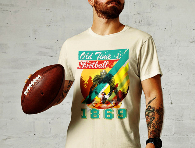 Athlegend Old Time Football Fever Retro Men's organic cotton t-shirt