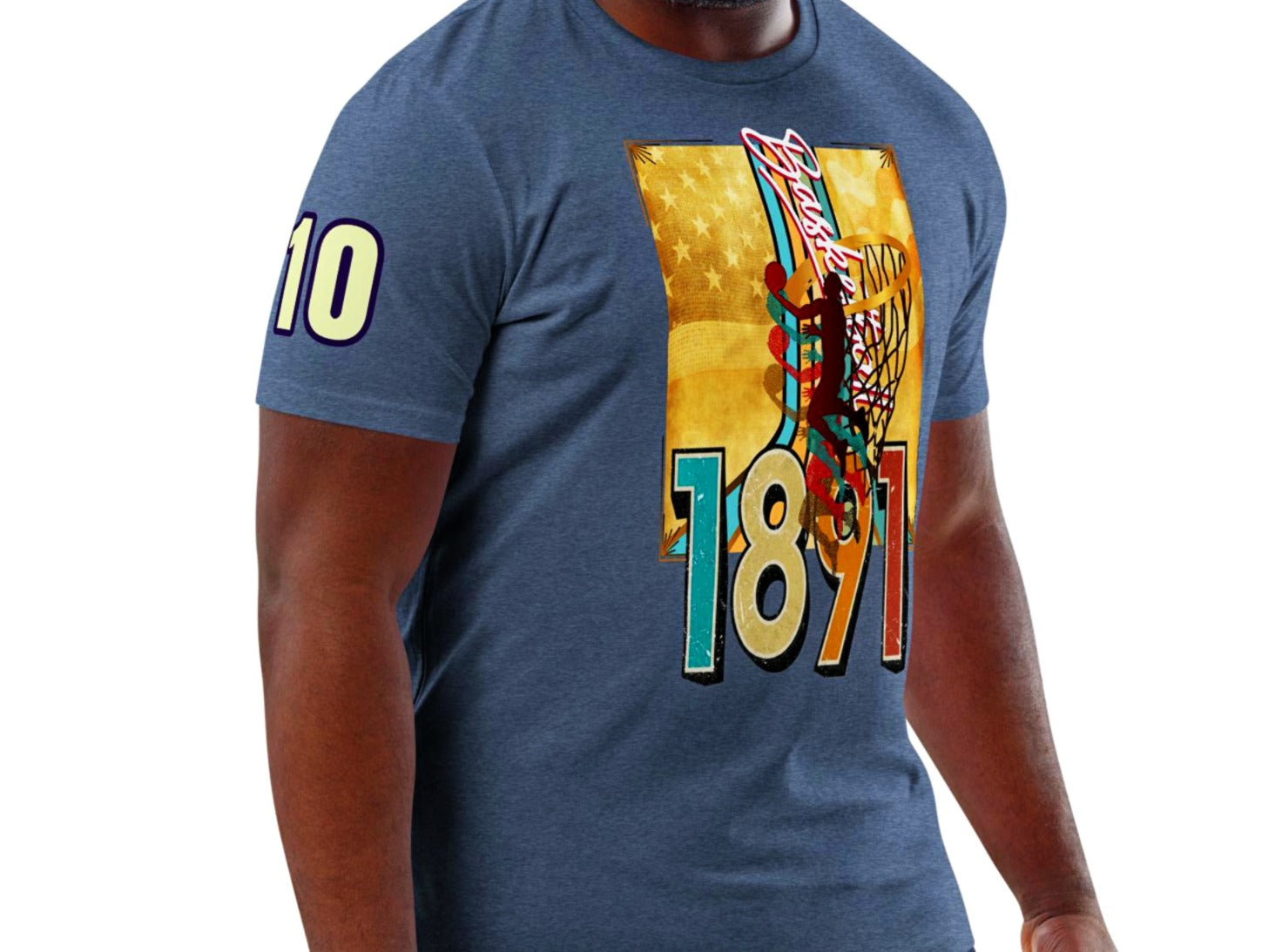 Athlegend Retro in the Basket Unisex Organic Cotton T-Shirt