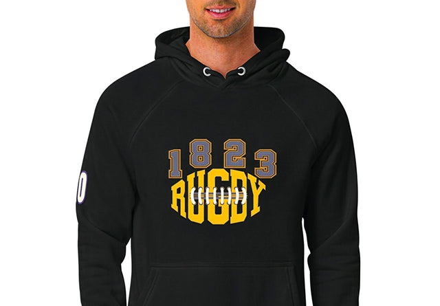 Athlegend Old Time Rugby Retro Unisex eco raglan hoodie
