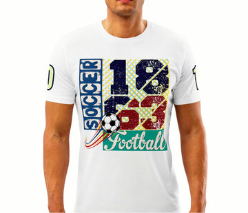 Athlegend Soccer Rave Retro Unisex Organic Cotton T-Shirt