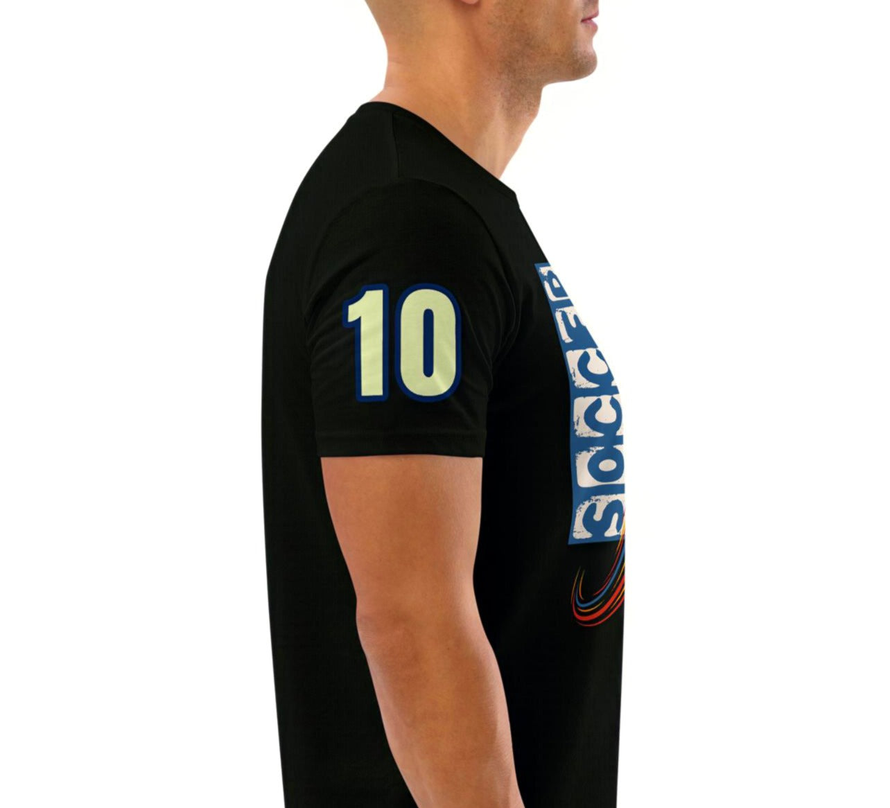Athlegend Soccer Rave Retro Unisex Organic Cotton T-Shirt