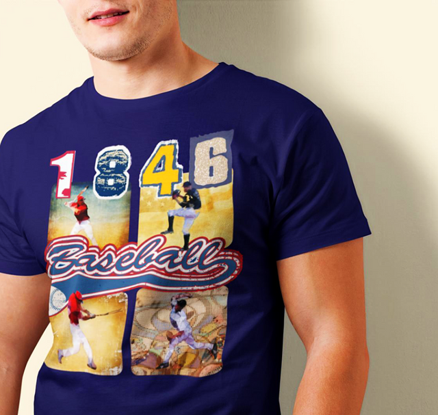 Athlegend Classic Vintage Home Run organic cotton t-shirt