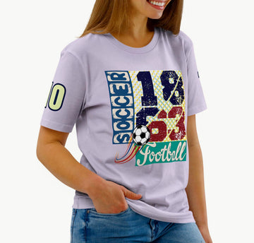 Athlegend Soccer Rave Retro Unisex Organic Cotton T-Shirt
