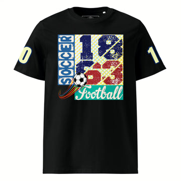 Athlegend Soccer Rave Retro Unisex Organic Cotton T-Shirt