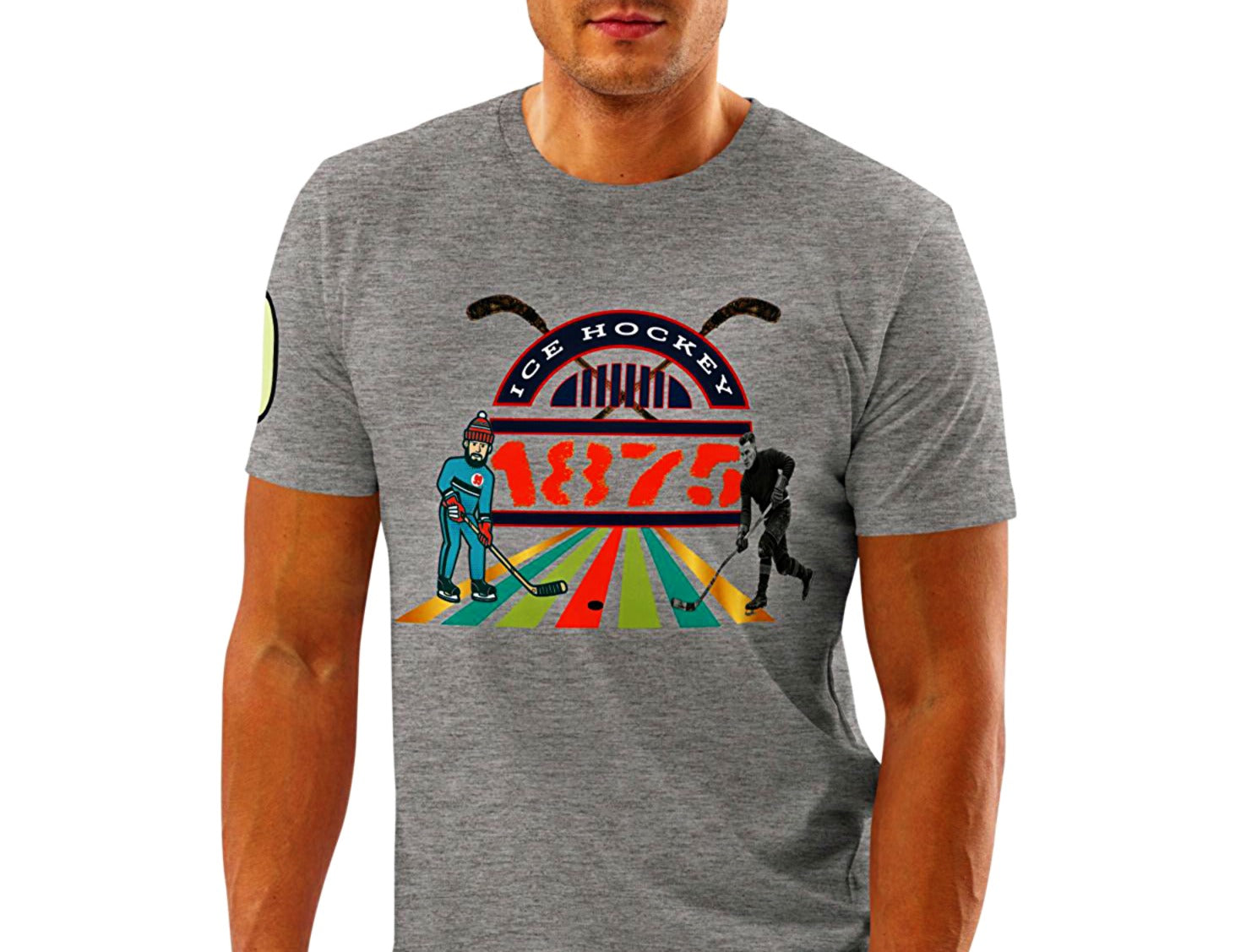 Athlegend Retro Puck Unisex Organic Cotton T-Shirt