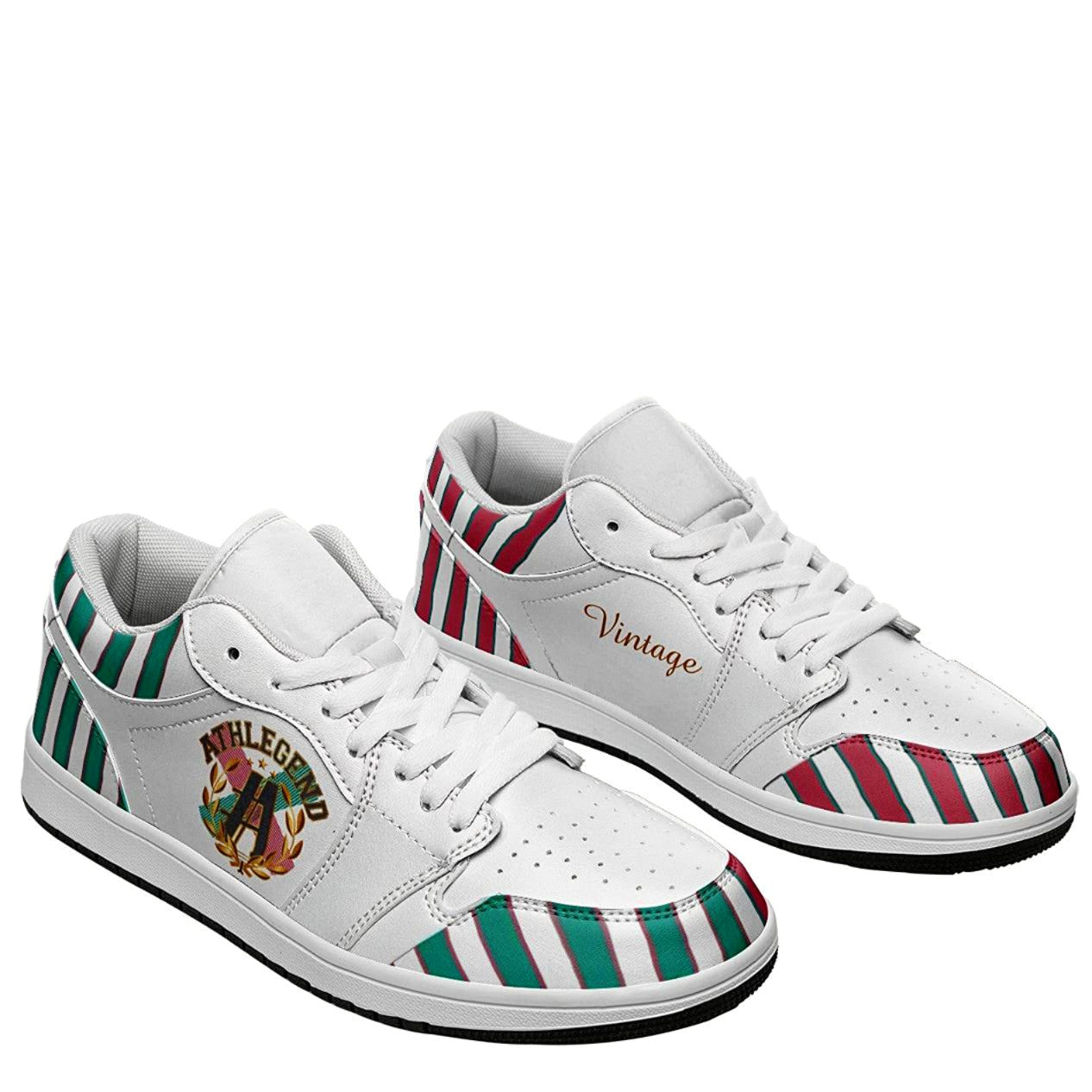 Athlegend Vintage Streak Ladies Low Top Leather Sneakers