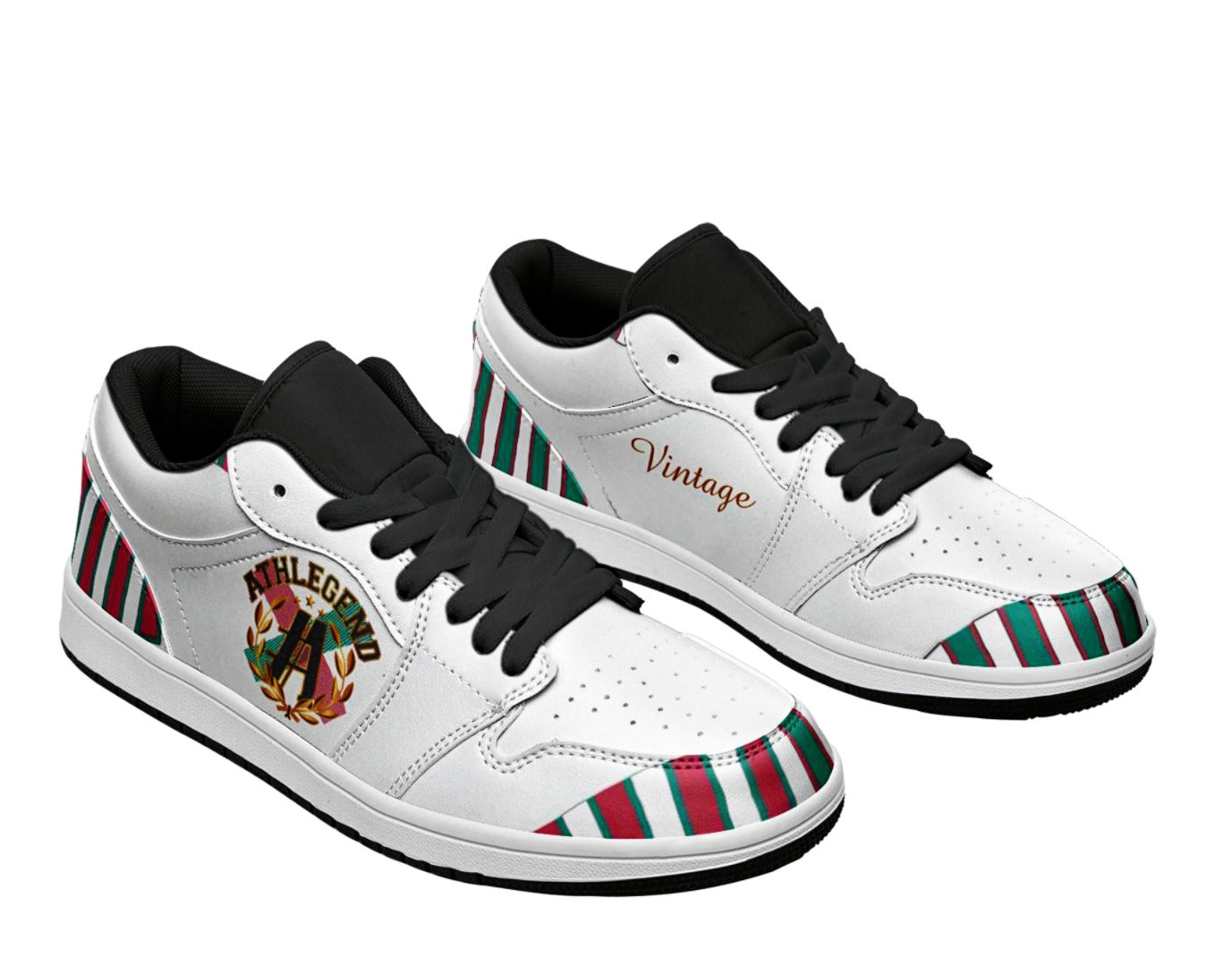 Athlegend Vintage Streak Ladies Low Top Leather Sneakers