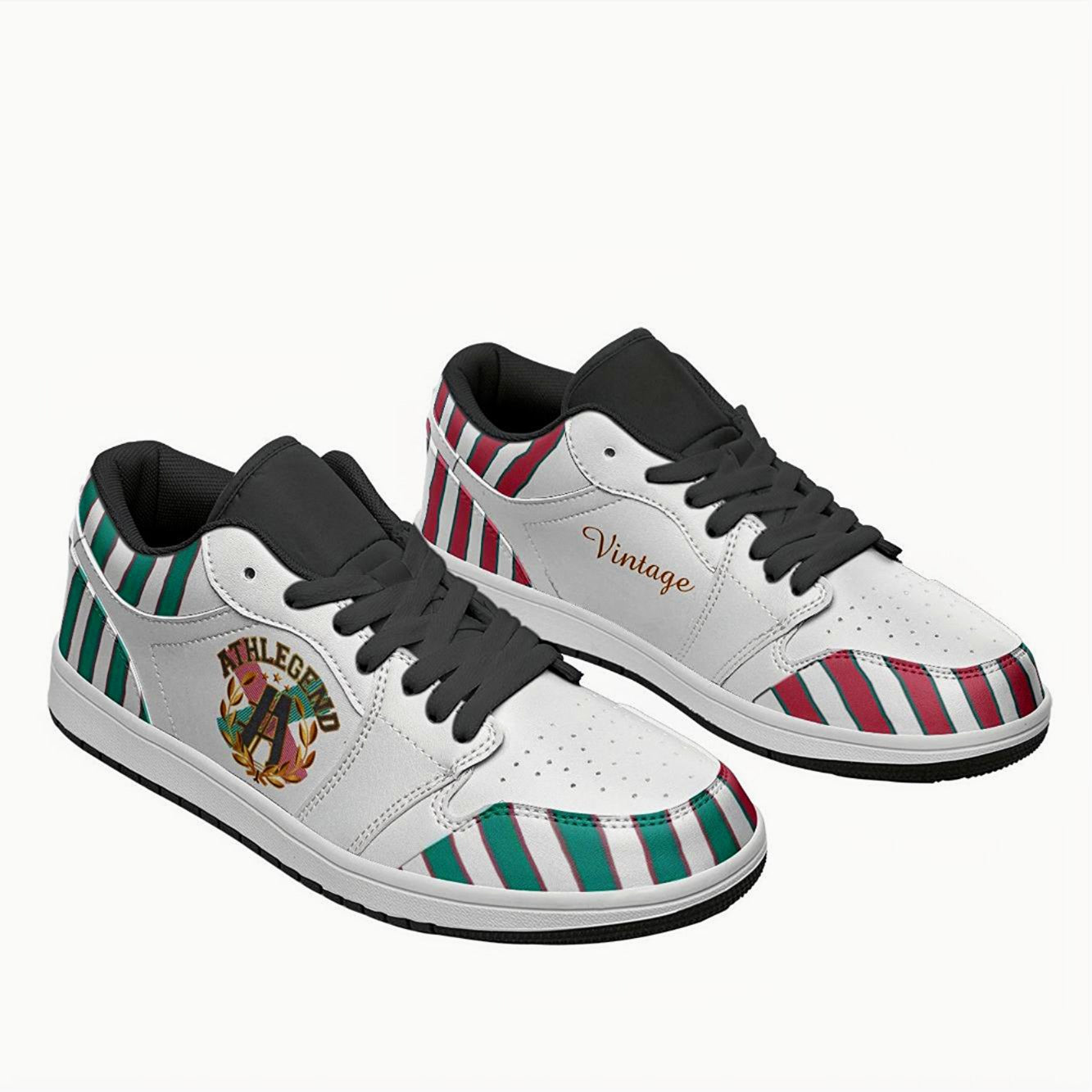 Athlegend Vintage Streak Ladies Low Top Leather Sneakers
