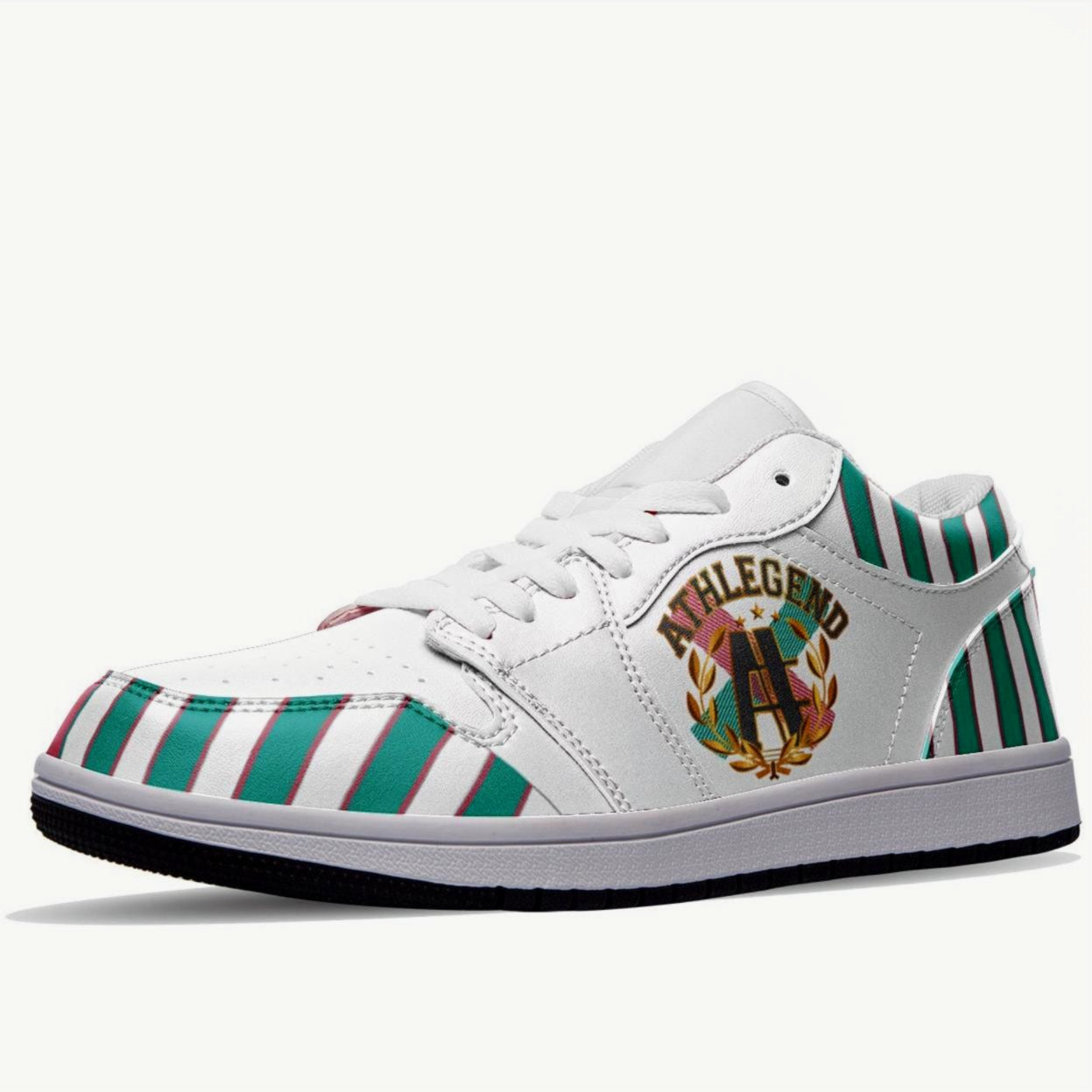 Athlegend Vintage Streak Ladies Low Top Leather Sneakers