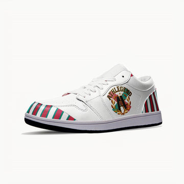 Athlegend Vintage Streak Ladies Low Top Leather Sneakers
