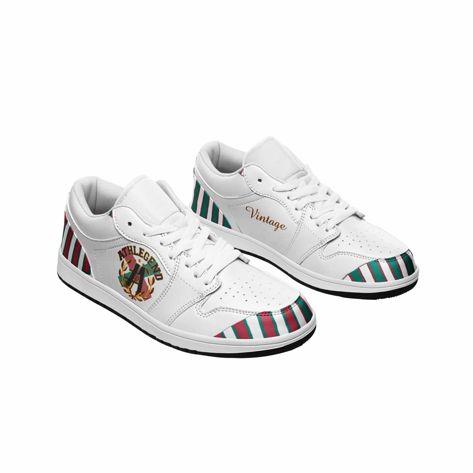 Athlegend Vintage Streak Ladies Low Top Leather Sneakers
