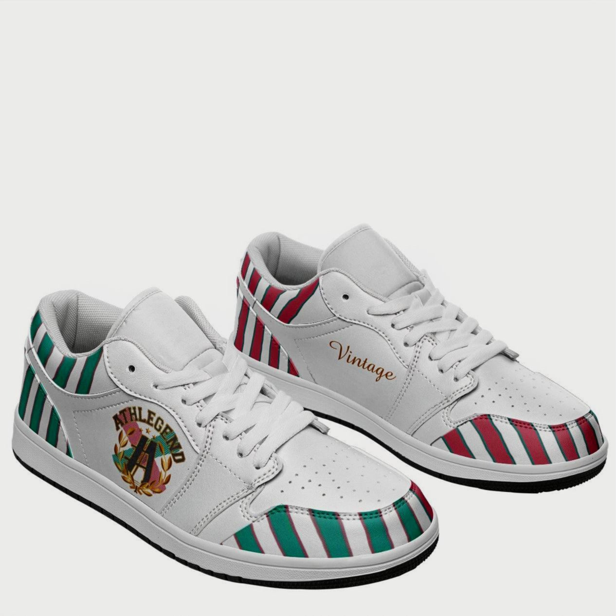 Athlegend Vintage Streak Ladies Low Top Leather Sneakers