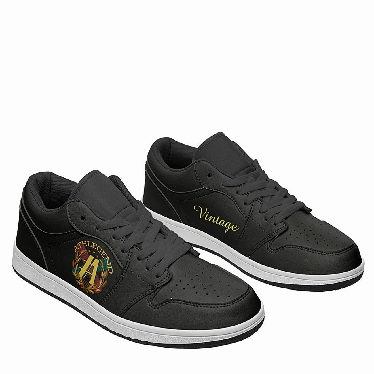Athlegend Vintage Streak Unisex Sneakers (Black)