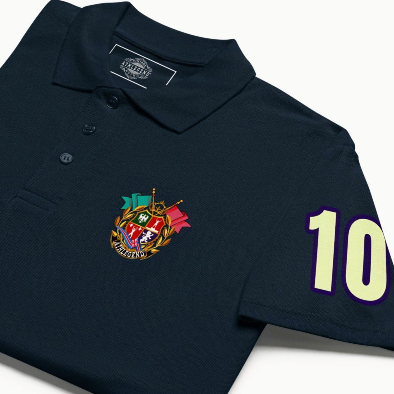 Athlegend Classic Signature Ladies Premium Luxury Crest pique polo shirt