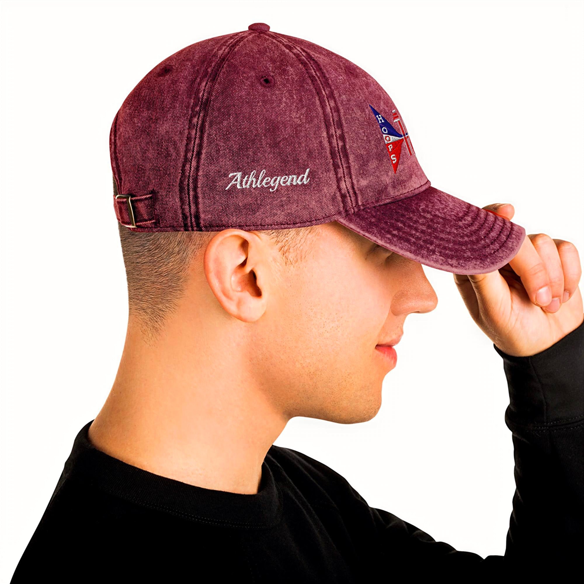 Athlegend Retro Hoops Vintage Cotton Twill Cap