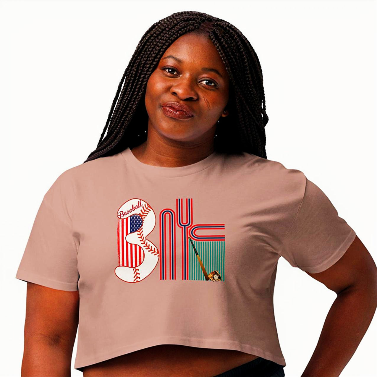 Athlegend 'Da Babe' Retro Women’s crop top tee