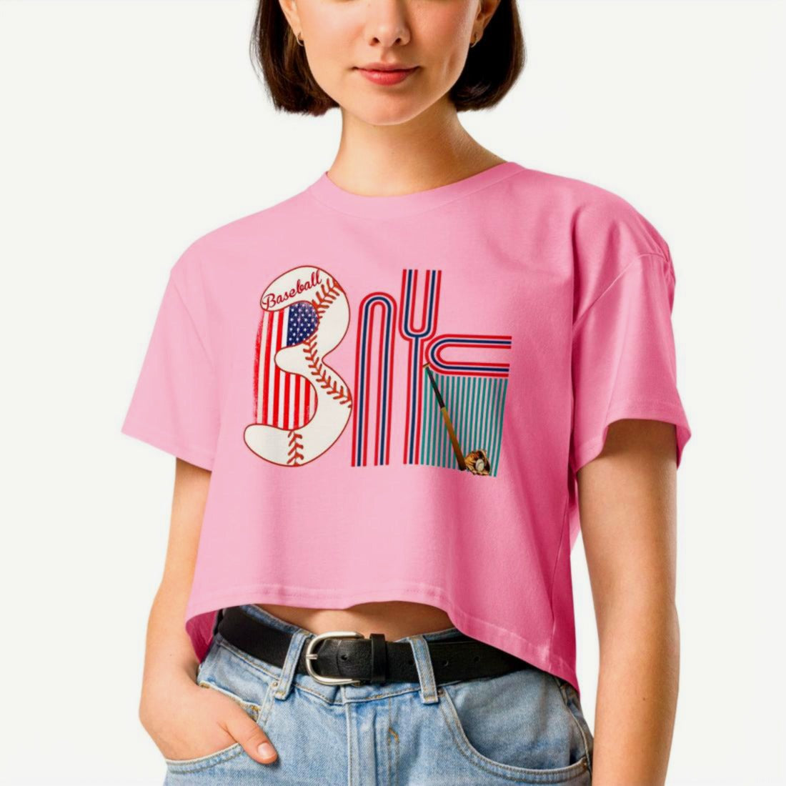 Athlegend 'Da Babe' Retro Women’s crop top tee